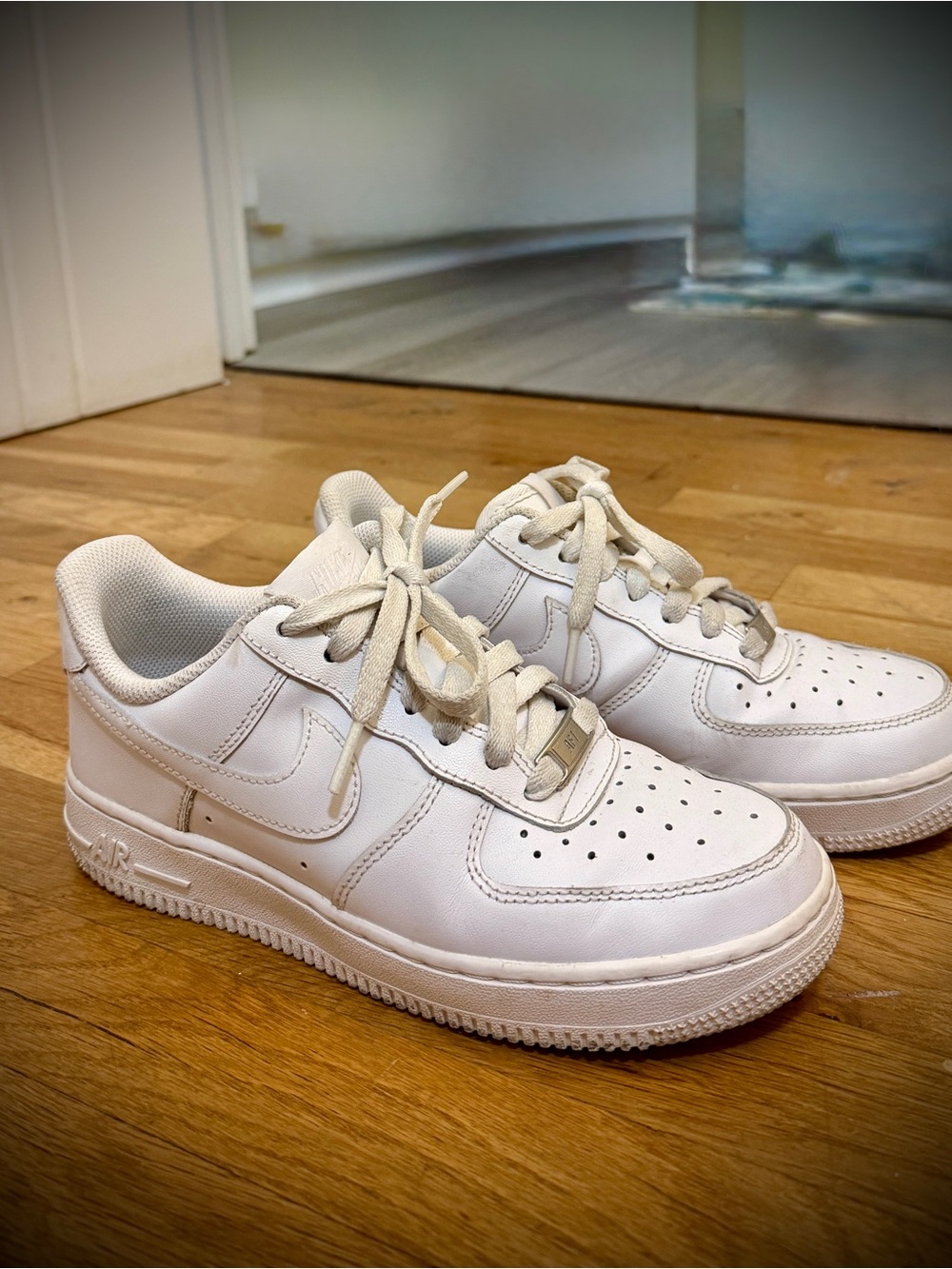 Nike AF1s in Classic White